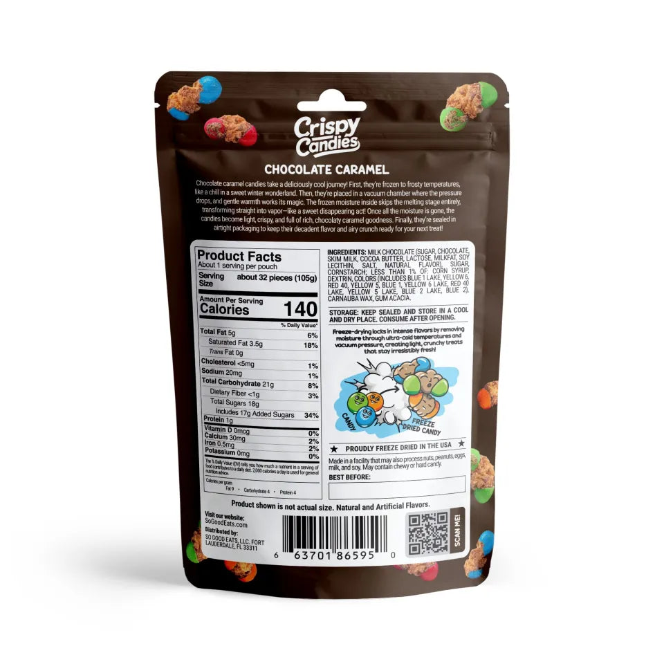 Freeze Dried Chocolate Caramel Buttons