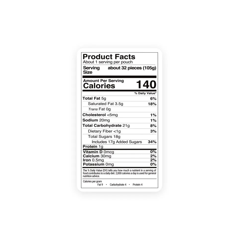 Freeze Dried Chocolate Caramel Buttons