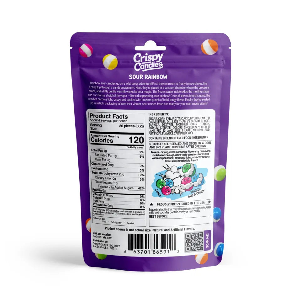 Freeze Dried Rainbow Sour Candies