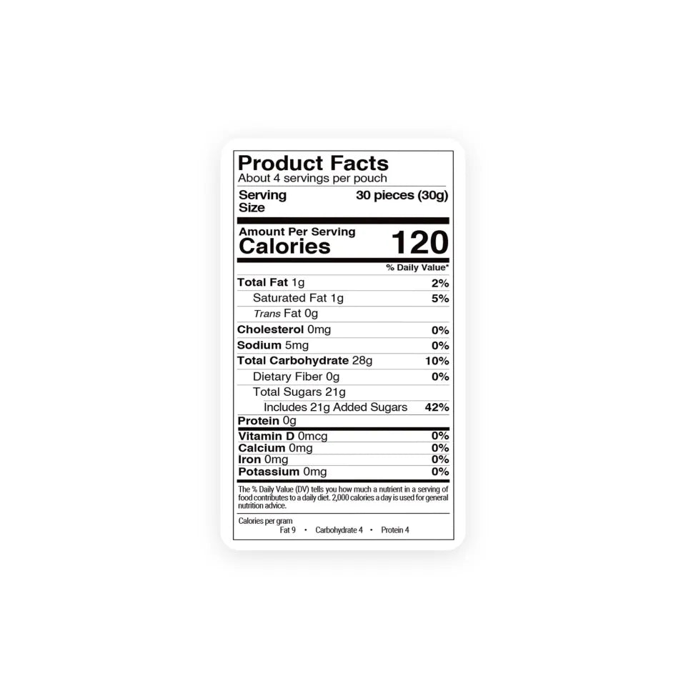 Freeze Dried Rainbow Sour Candies